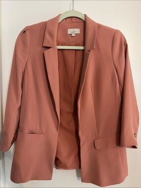 LOFT Pink Tailored Blazer Jacket
